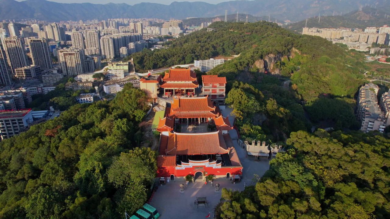 航拍福州照天君宫景观 2