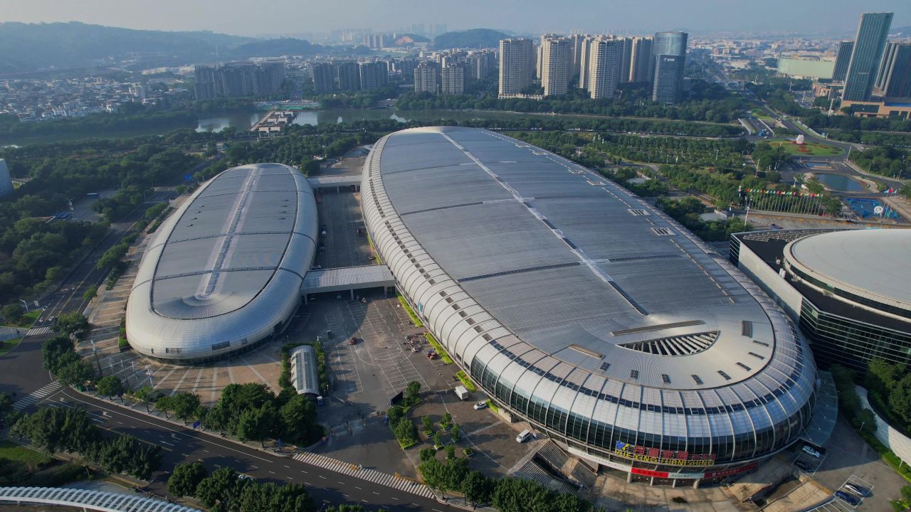 航拍福州海峡会展中心景观 4