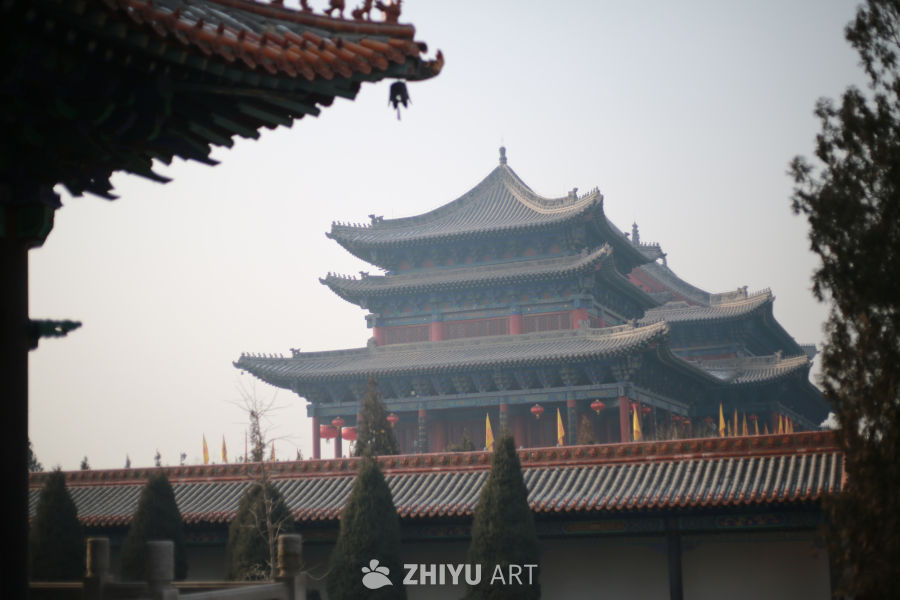 古寺晨曦