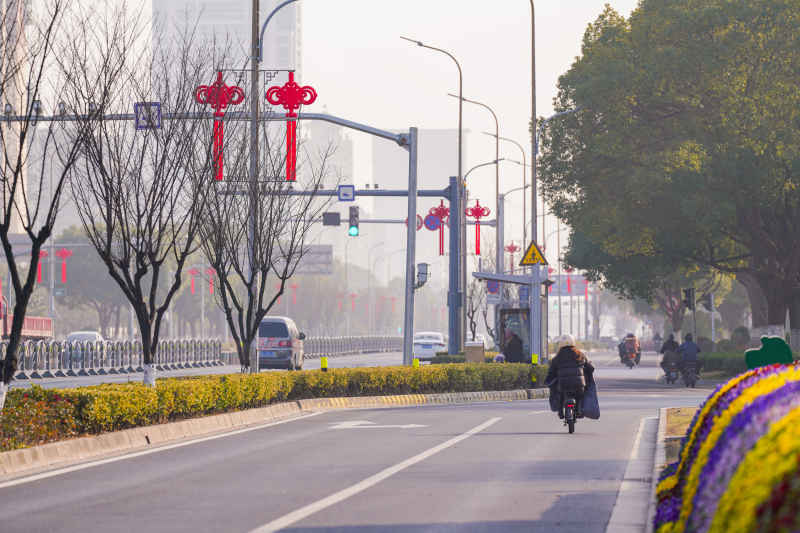 道路上的新春中国结 6