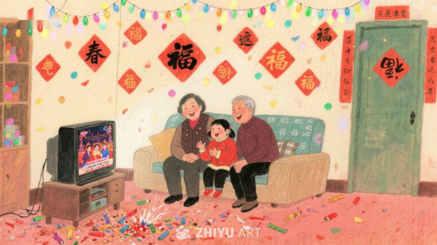 家庭欢聚，共度新春佳节 459