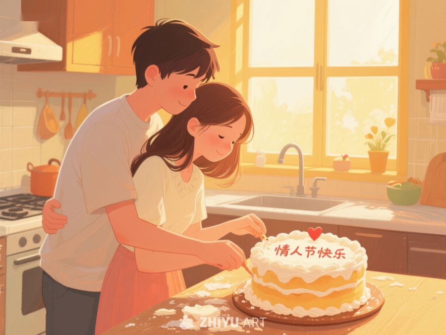 情侣厨房共度情人节 511