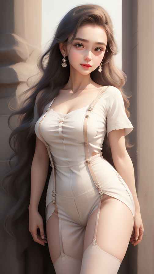 吊带美女