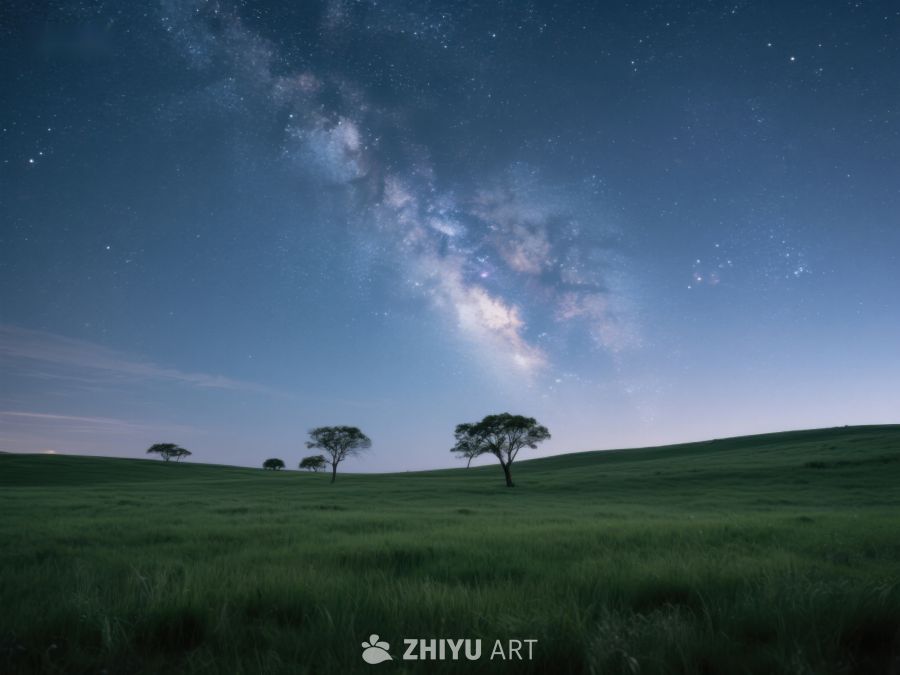 星空下的宁静草原 201