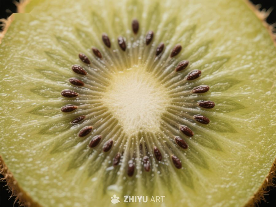 切开的猕猴桃特写 330