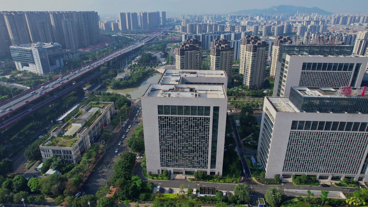 航拍福州东部办公区