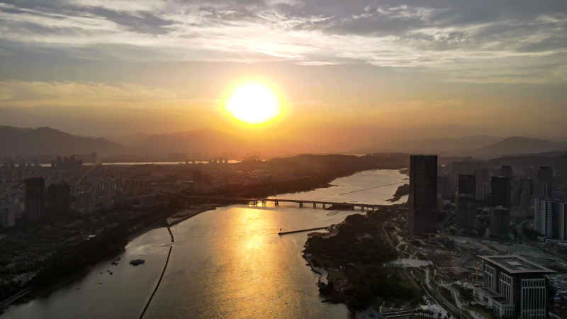 福建福州城市风光航拍摄影图