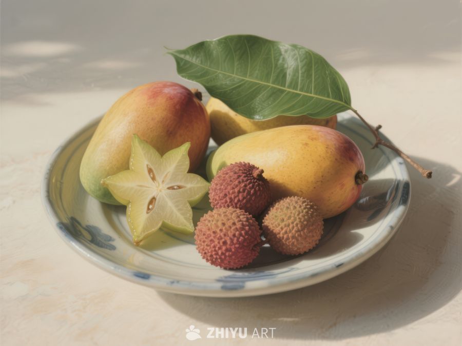 盘中芒果、杨桃与荔枝 295