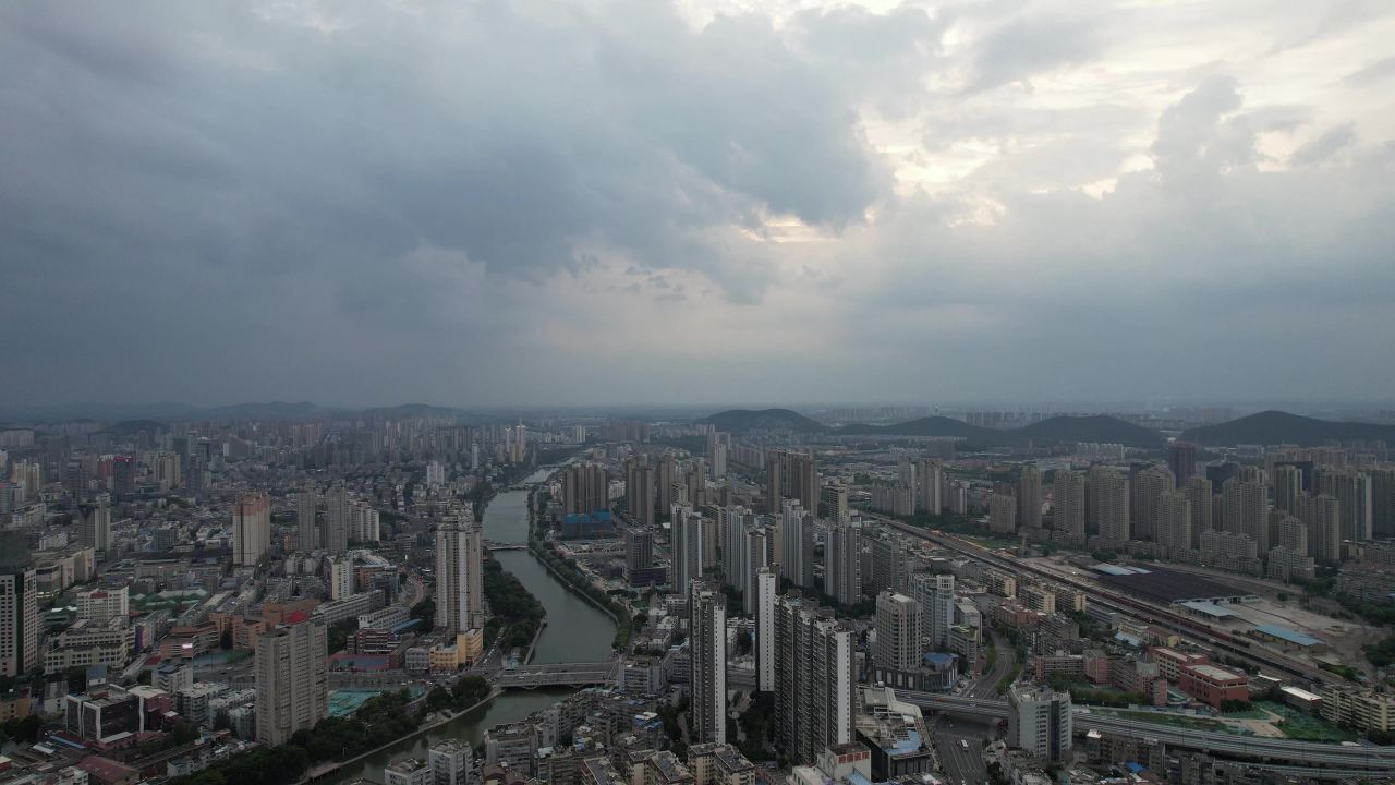 江苏徐州城市大景高楼航拍