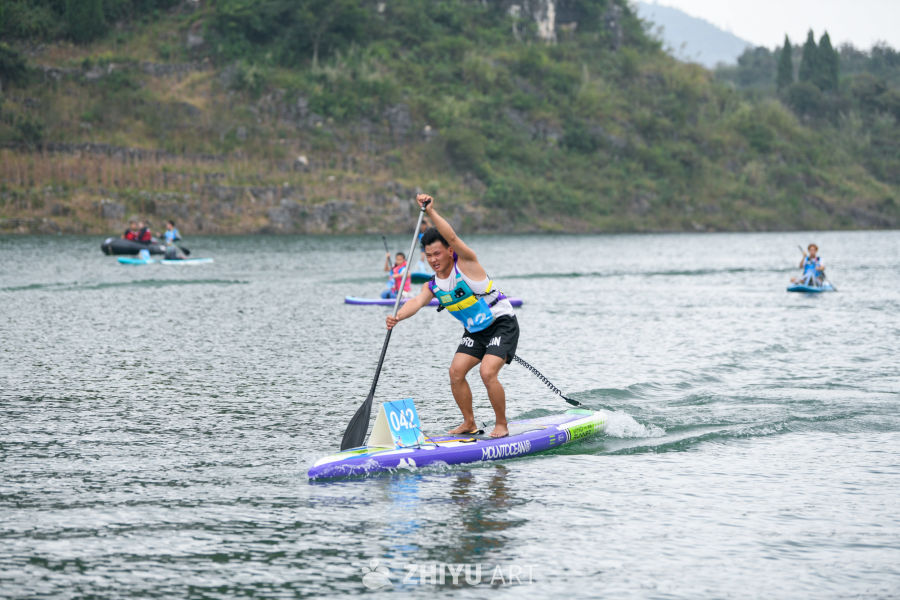 山水间桨板比赛 水上桨板运动 5