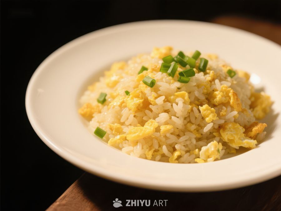 香葱炒饭，金黄诱人 1005
