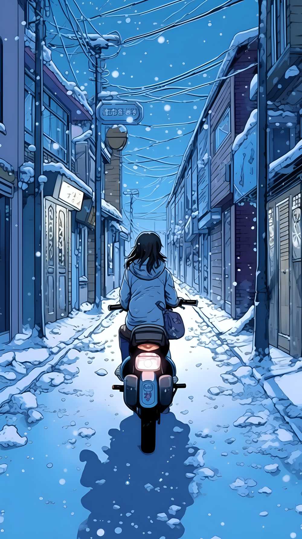 情侣骑电动车