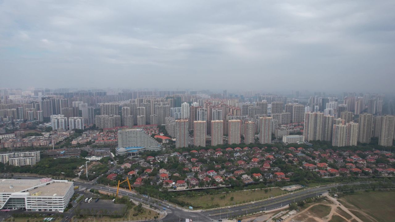 广西北海城市风景航拍 