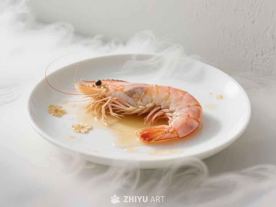 盘中蒸虾，热气袅袅 663