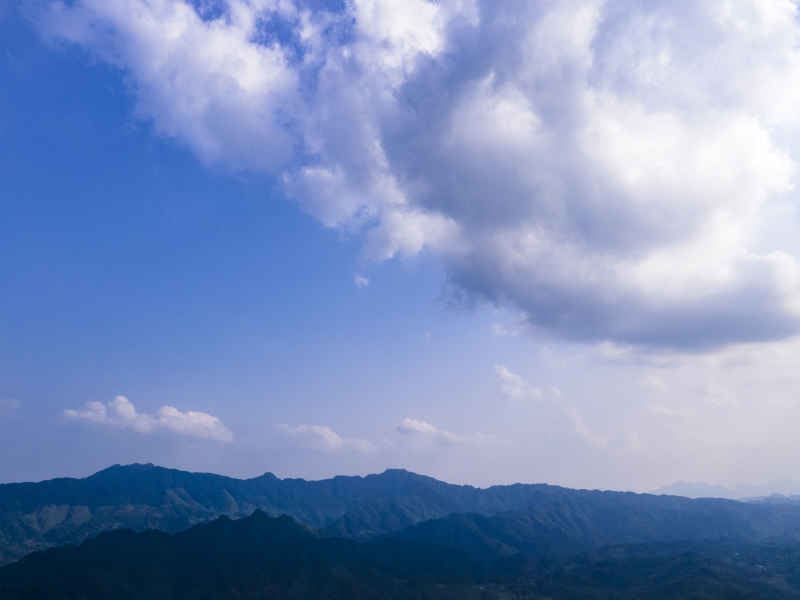 山川丘陵美丽向乡村农业种植航拍摄影图