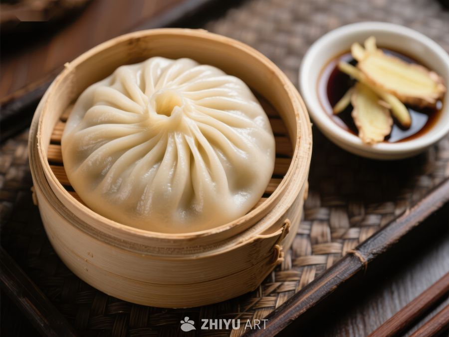 蒸笼中的美味小笼包 1378