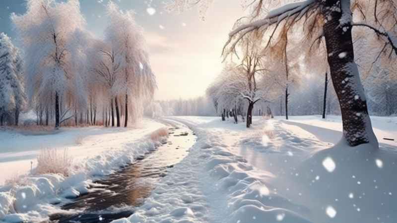 美丽冬季雪景 15