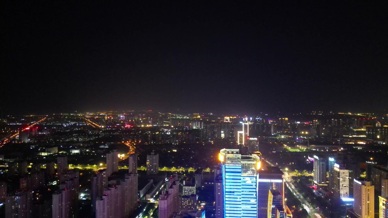 河南洛阳城市风光旅游景区航拍