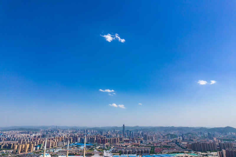 山东济南城市风光航拍