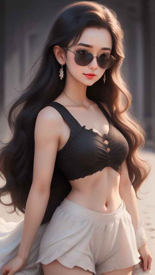 美女身材好看穿什么都好看