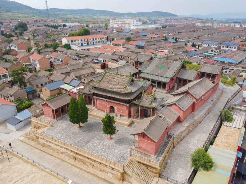 航拍山西晋城古建风光 22