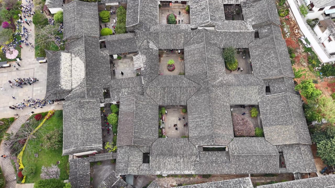 古建筑群鸟瞰
