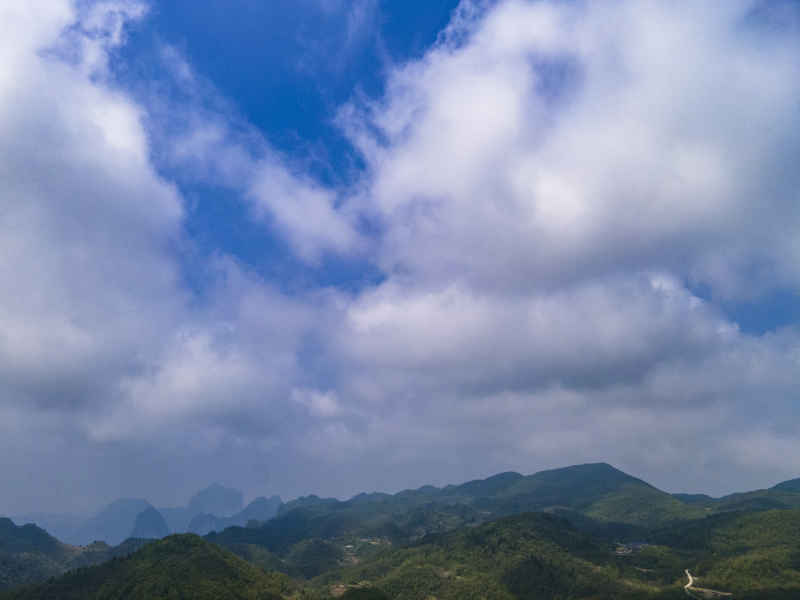 湖南张家界高山山川地貌 