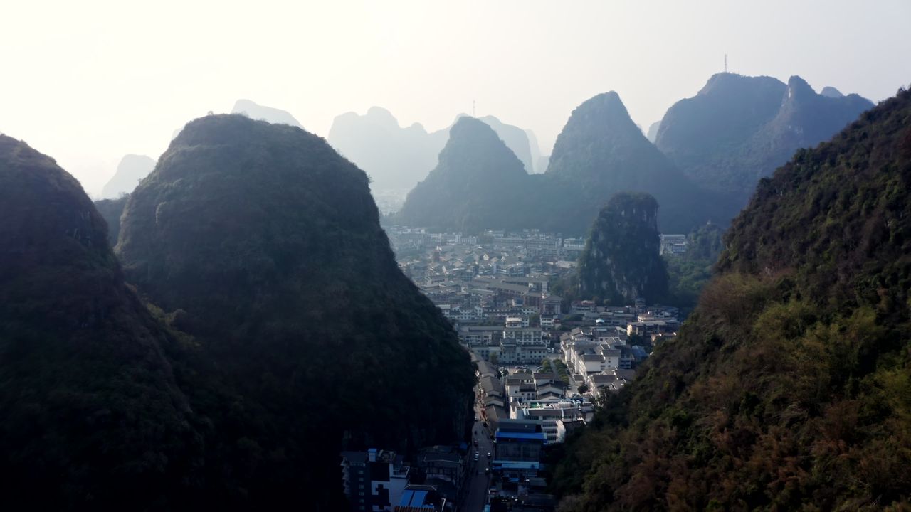 广西桂林阳朔航拍视频