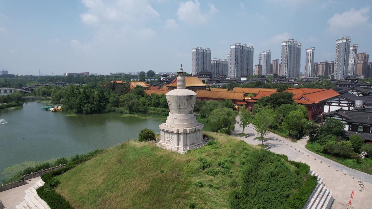 江苏宿迁城市风光旅游景区航拍