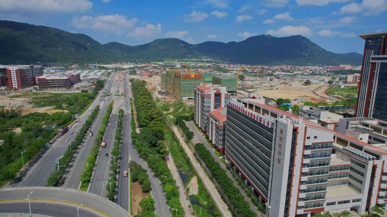 航拍泉州软件园景观