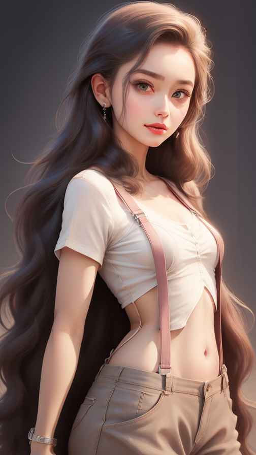 吊带高级美女