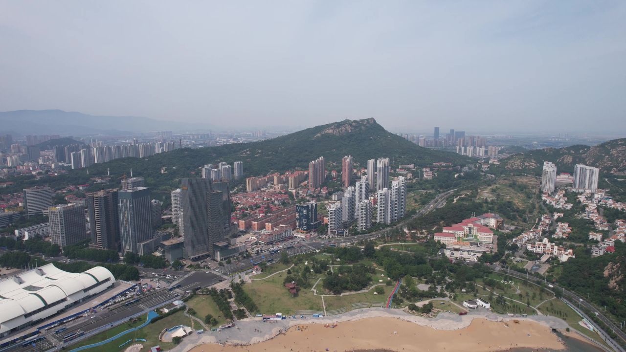 江苏连云港城市风光航拍