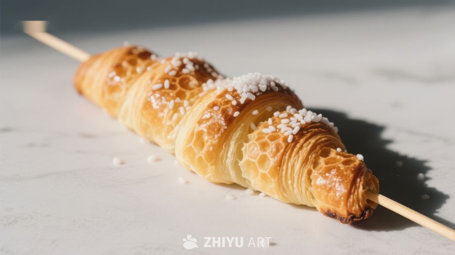 串烧蜂巢状糕点