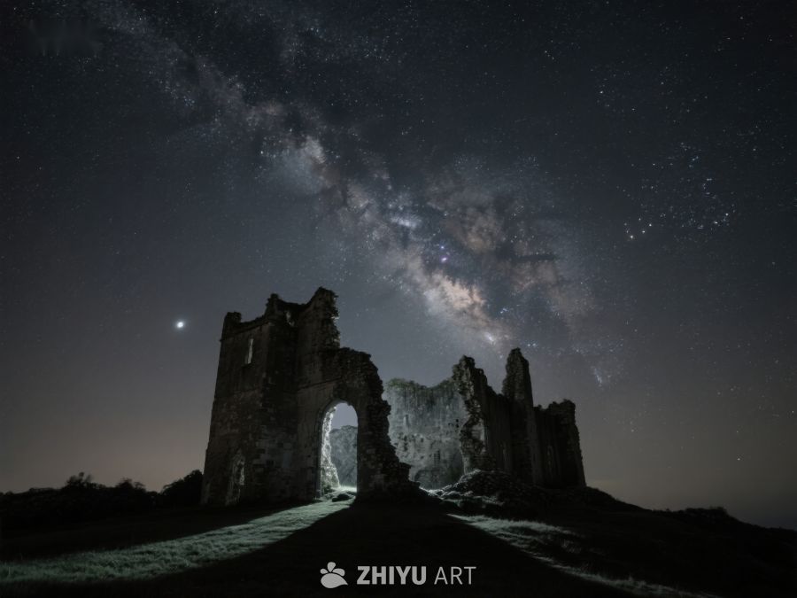 星空下的古老废墟 185