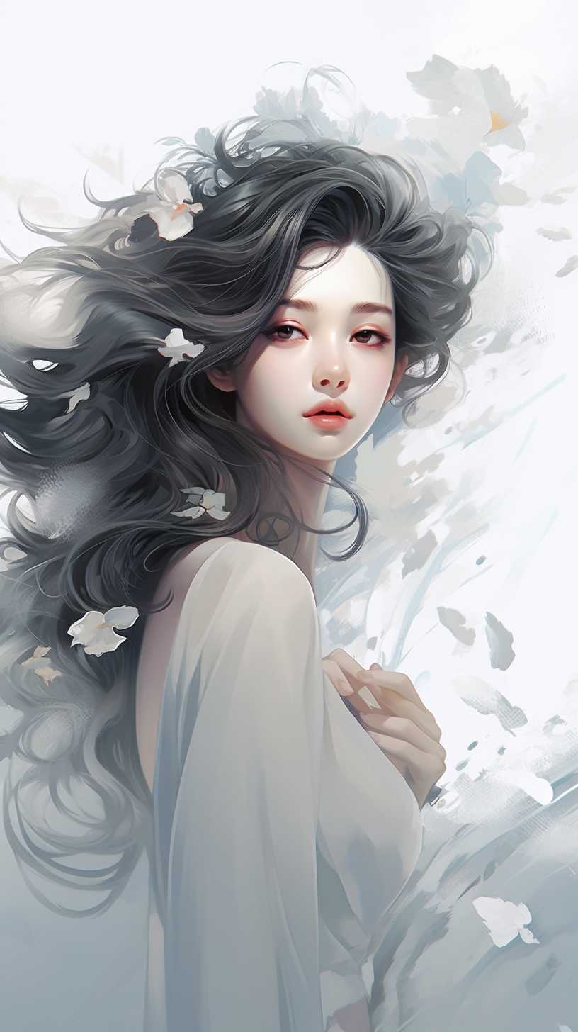 唯美艺术浅白色背景999