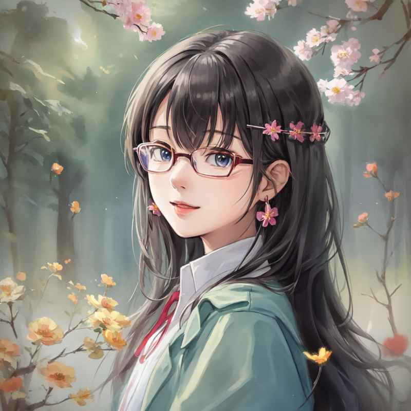 学霸美女人物设计