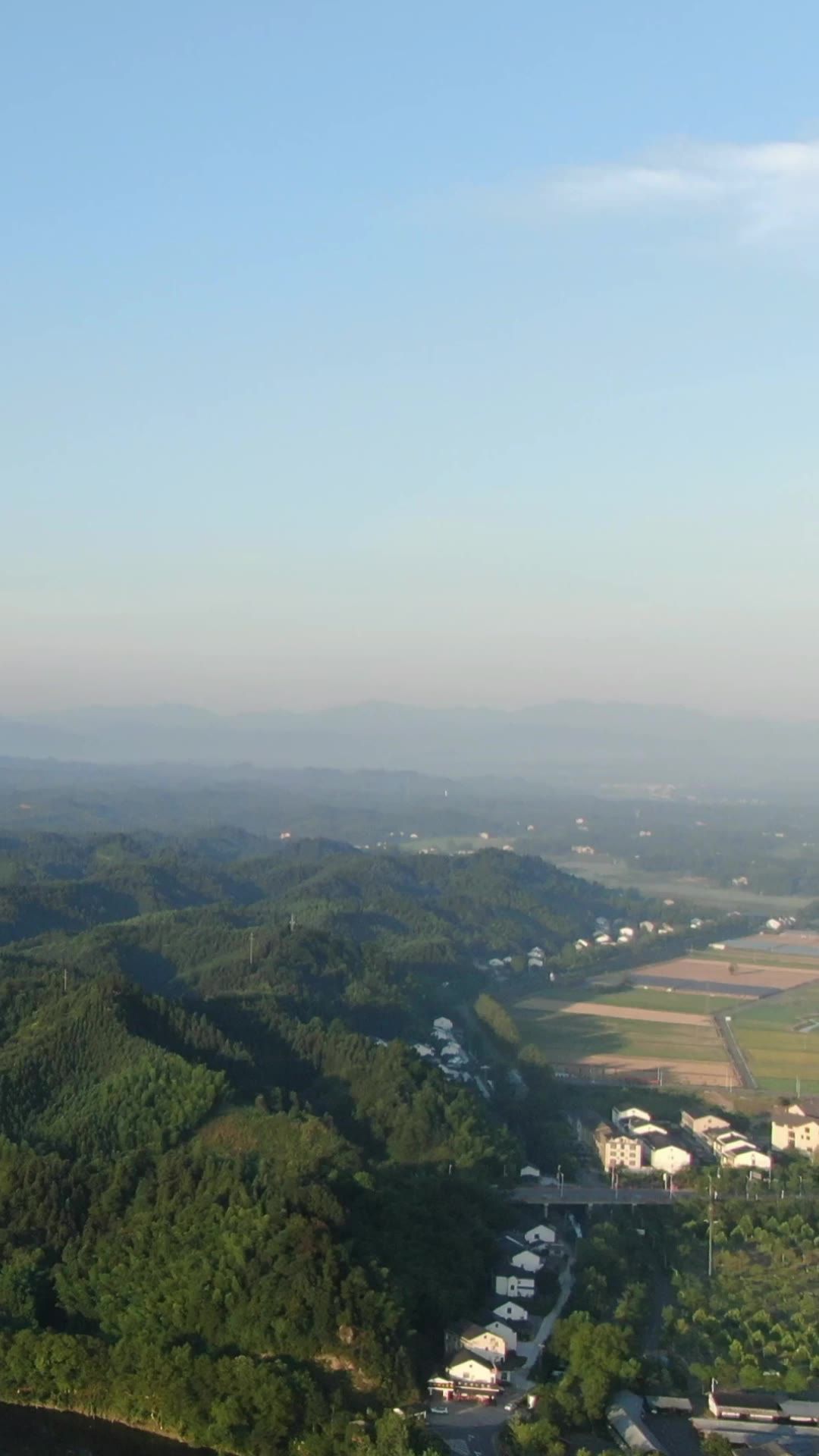  山川丘陵美丽乡村农业种植竖屏