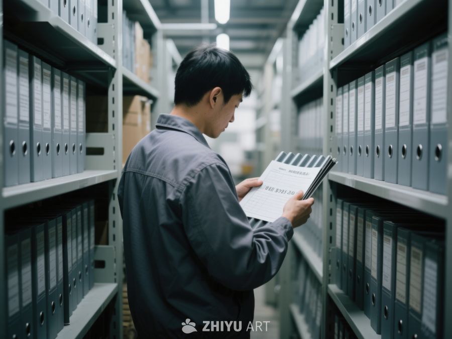 档案室中查阅资料的工作人员 20