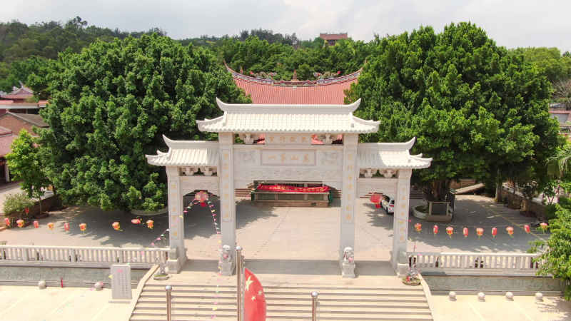航拍湖北泉州东岳行宫