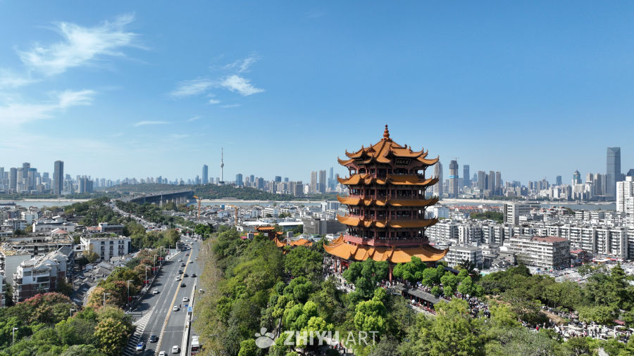 武汉黄鹤楼与城市全景