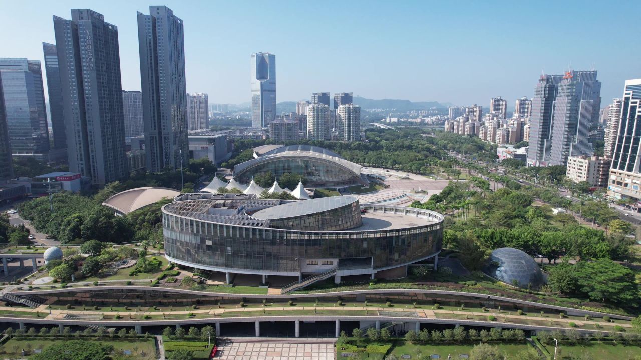 广东惠州城市风光航拍 