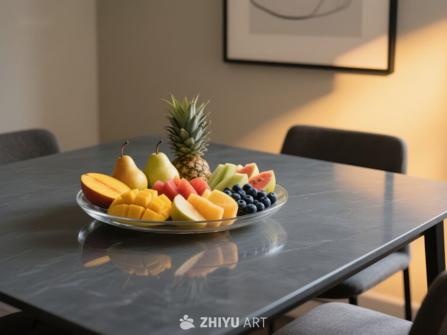 餐桌上的新鲜水果拼盘 77