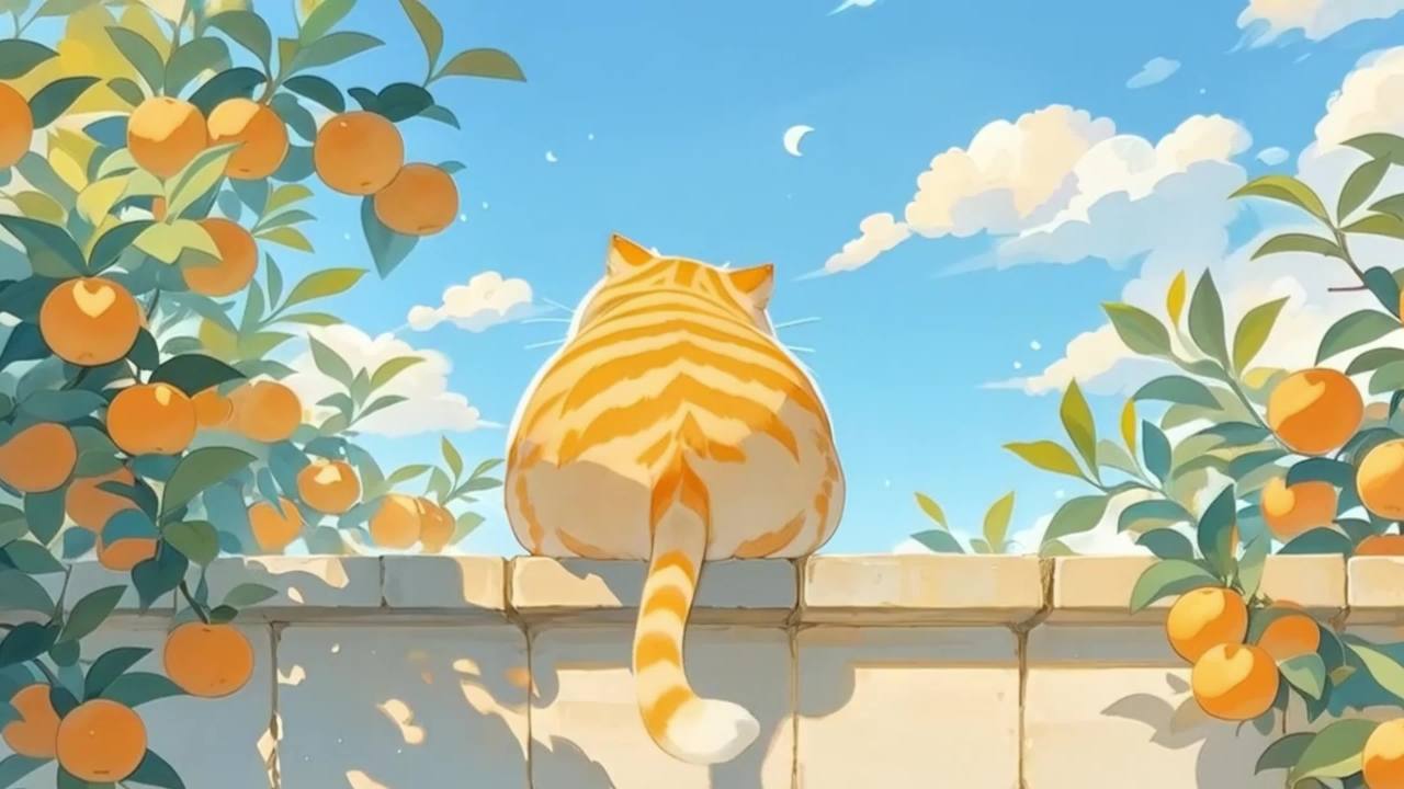 午后的橘猫