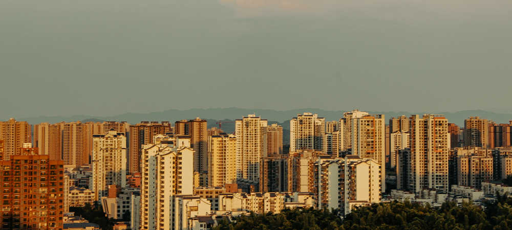 小城夕阳