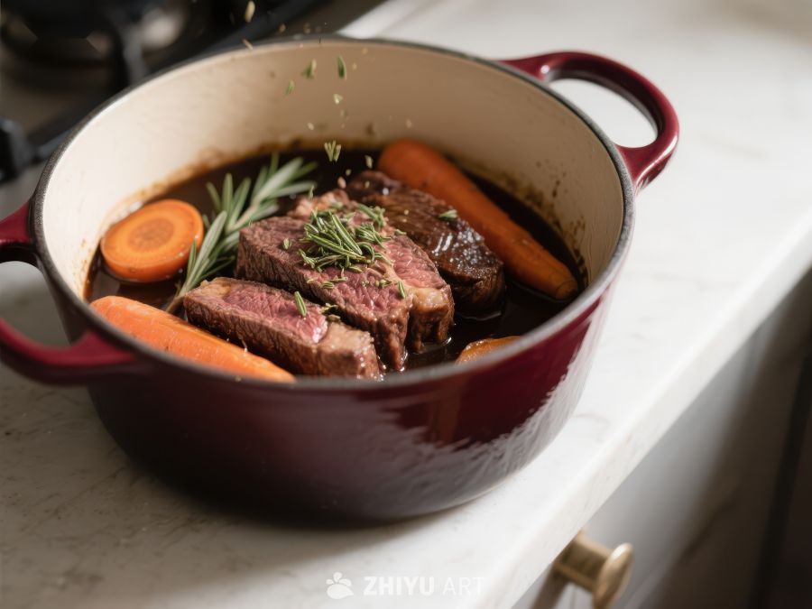 红锅炖牛肉配胡萝卜 186