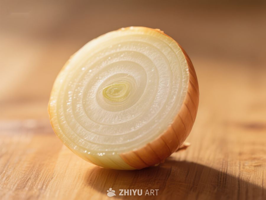 切开的洋葱特写 124