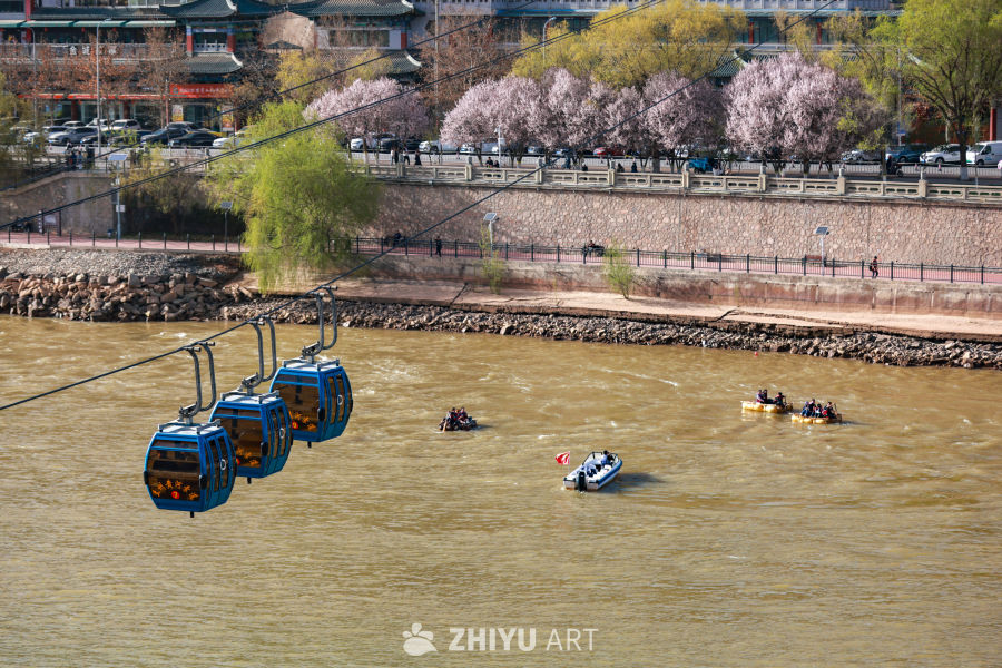 甘肃兰州：黄河之滨绿意盎然春景如画 9
