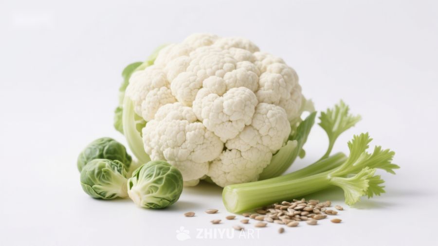 花椰菜与蔬菜组合静物