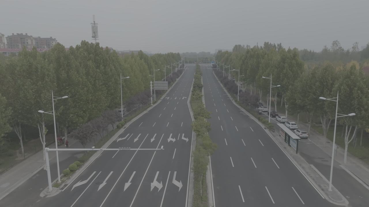 城市道路全景