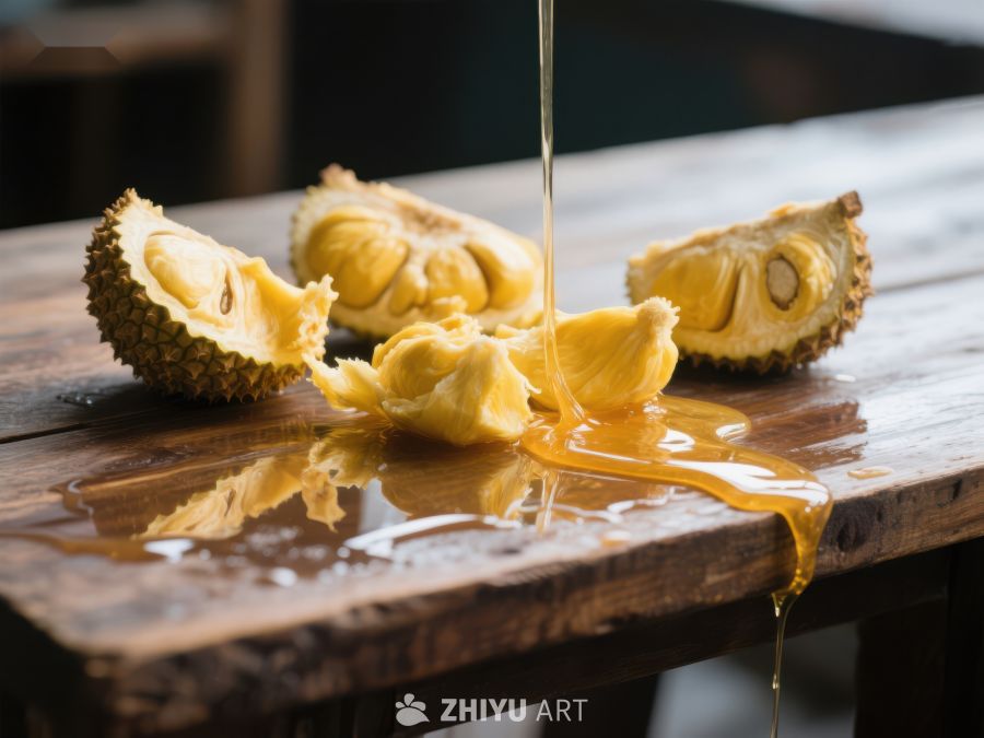 榴莲果肉与蜂蜜流淌 272